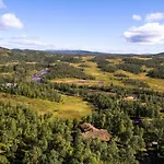 Mountain With Cross-country Trails In